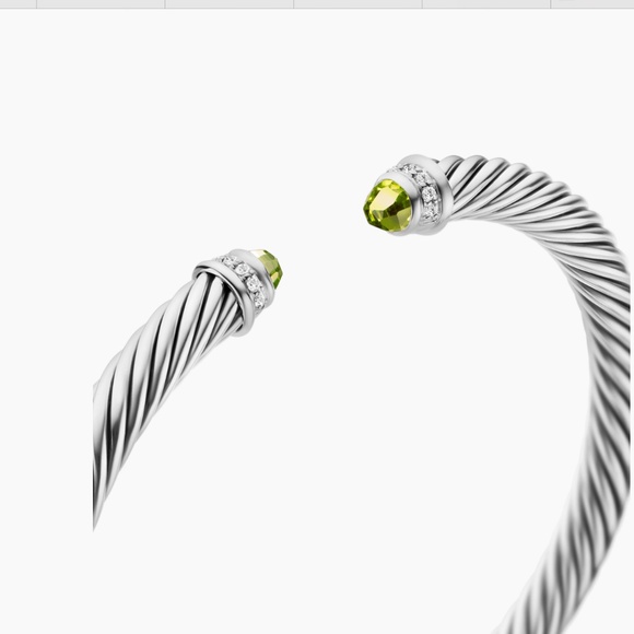 DAVID YURMAN bracelet, Peridot & Diamonds - Picture 9 of 12